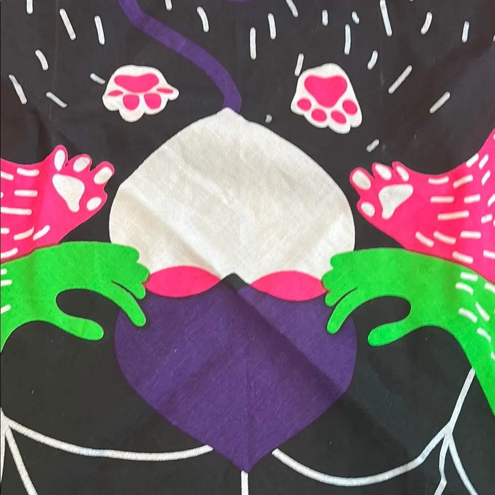 Lush Organic Cotton Fabric Halloween shawl